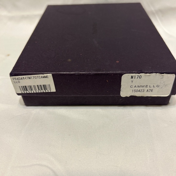 PRADA CAMMELLO NYLON TRIFOLD WALLET with box - Picture 10 of 11